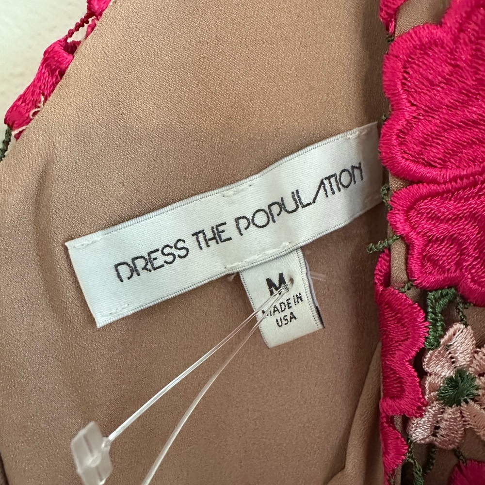 Dress the Population Pink Floral Embroidered Dress - Picture 6 of 6